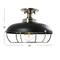 Hello Honey® 13" Wide Caged Dome Metal Semi-Flush Mount Ceiling Light